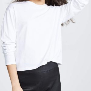 womens Classic Jersey Long Sleeve Boy Tee