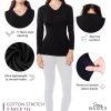 71x7ed1QCL.jpg Women's Cotton Stretch Long Sleeve V- Neck Athletic Tops | Casual & Active Color T Shirts | Multi Packs
