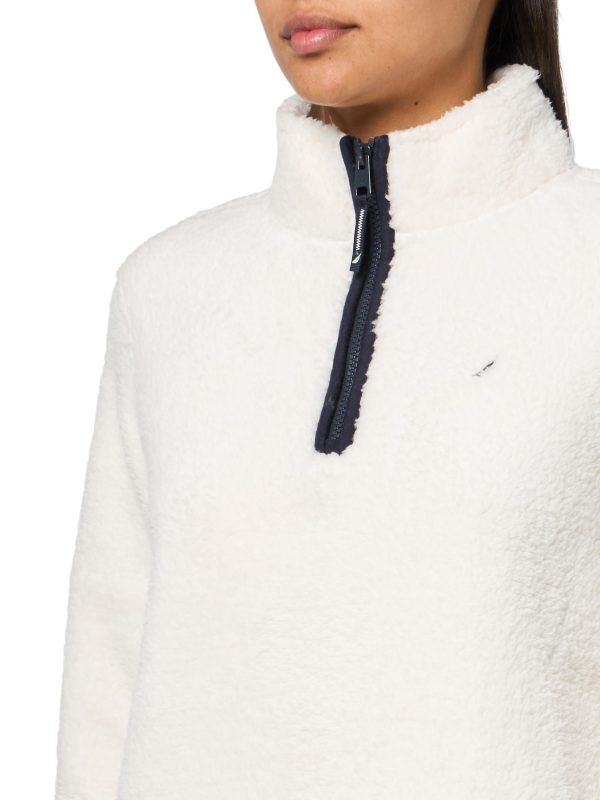 Women's Mockneck Fleece Sweater Pullover