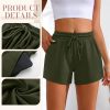 4 Pack Womens Sweat Shorts Casual Lounge Comfy Drawstring High Waist Summer Athletic Shorts with Pocket 2025