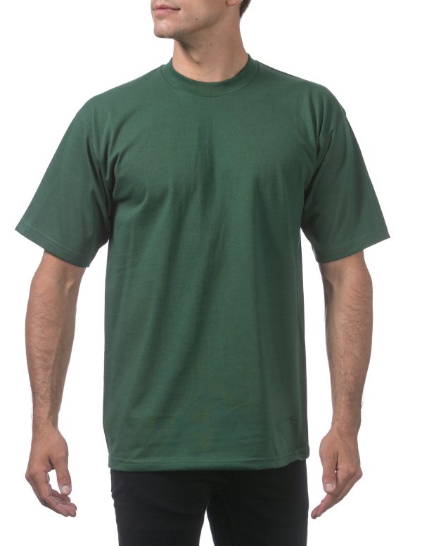 Men's 6-Pack Heavyweight Cotton Short Sleeve Crew Neck T-Shirt