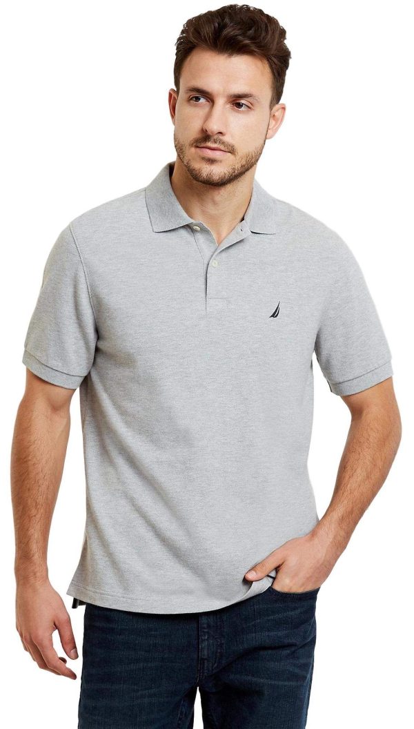 Men's Classic Short Sleeve Solid Performance Deck Polo Shirt