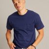 Men's Heavyweight Pocket T-Shirt, Beefy-T Full-Cut Cotton Pocket Tee for Men, Crewneck T-Shirt For Men, 1 or 2 Pack