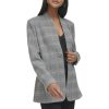 Women's Plaid One Button Jacket