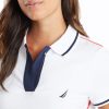 Women's Toggle Accent Short Sleeve Soft Stretch Cotton Polo Shirt