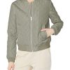 Women's Diamond Quilted Bomber Jacket (Regular & Plus Size)