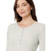 Women's Thermal Forever Henley, Oat Heather, Medium