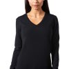 Women's Cashmere Soft Merino Wool V-Neck Sweater Pullover Top