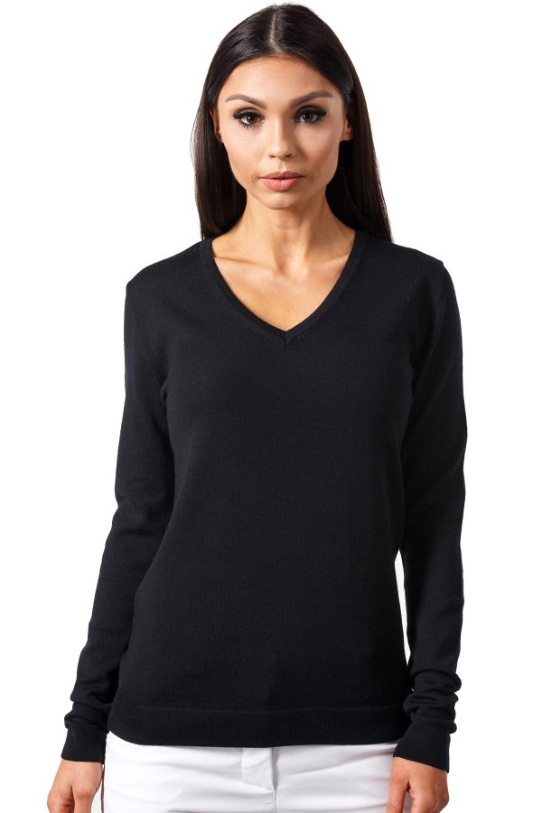 Women's Cashmere Soft Merino Wool V-Neck Sweater Pullover Top