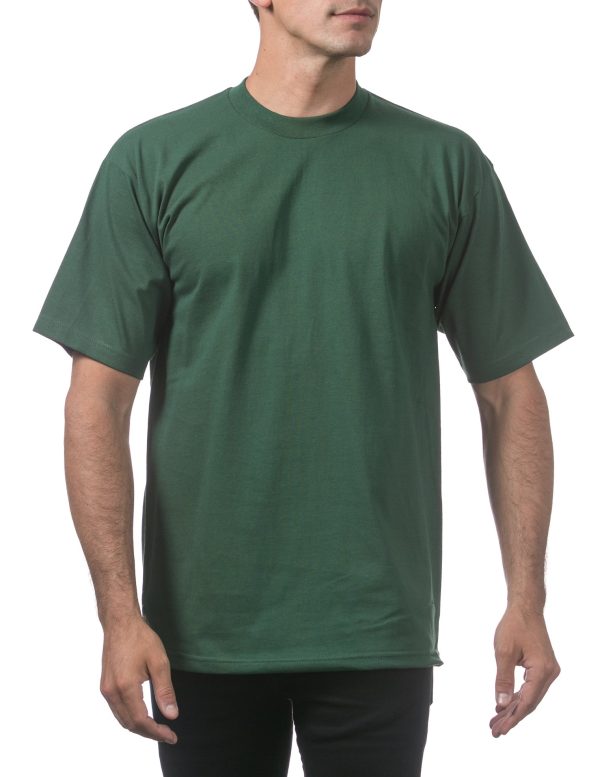 Men's 6-Pack Heavyweight Cotton Short Sleeve Crew Neck T-Shirt