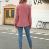 Women's Dressy Casual Blouses Business Work Tops Long Sleeve V Neck Pleated Shirts 2025 Fall Outfits