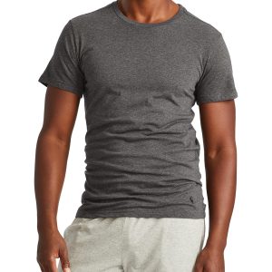 RALPH LAUREN Men's Slim Fit Cotton Crew Undershirts, 3 Pack