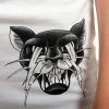 Women's White Sleeveless T-Shirt Tank Top US XS IT 38