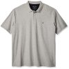 Men's Big and Tall Classic Fit Short Sleeve Solid Performance Deck Polo Shirt