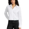 Womens Cropped Boyfriend Portofino Shirt