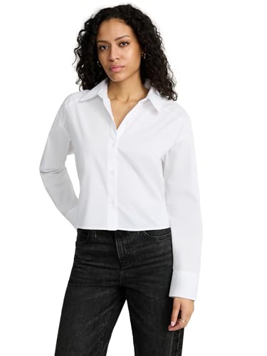 Womens Cropped Boyfriend Portofino Shirt