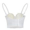 315xO9mBoNL.jpg Sexy Pearls Beaded Rhinestone Bustier Crop Top Push up Corset Top with Detachable Straps