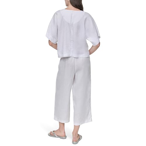 Women's Lightweight Linen Crop Top