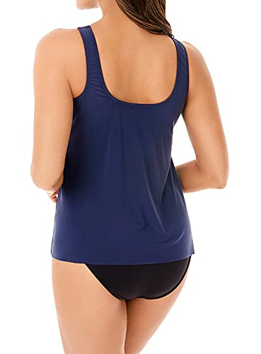 Women's Swimwear Ursula Hidden Underwire Mesh Detail Tankini Bathing Suit Top