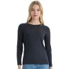 100% Merino Wool Base Layer Women Thermals Underwear Lightweight Soft Long Sleeve Shirt for Hiking Skiing