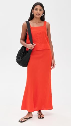 Women's Contrast Stitch Square Neck Top