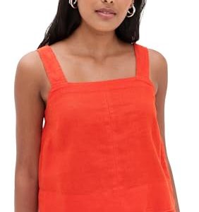 Women's Contrast Stitch Square Neck Top