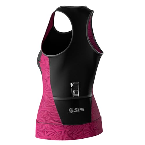 Triathlon Top Women - Sleeveless Tri Top Women - Comfortable & Great Fit Triathlon Shirts or Singlet, No Shelf Bra