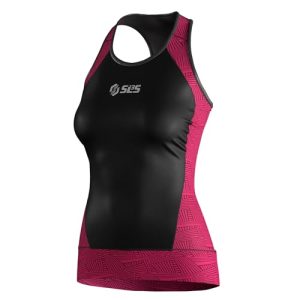 Triathlon Top Women - Sleeveless Tri Top Women - Comfortable & Great Fit Triathlon Shirts or Singlet, No Shelf Bra