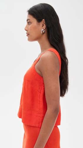 Women's Contrast Stitch Square Neck Top