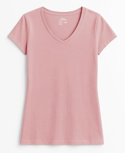 31jYjfn5g5L.jpg Women's 5 & 10 Pack Casual & Active Cotton Stretch V Neck Short Sleeve Shirts