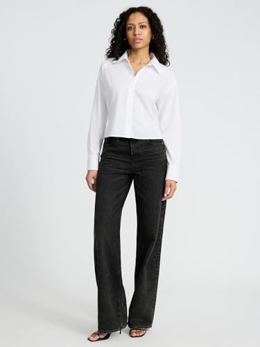 Womens Cropped Boyfriend Portofino Shirt