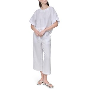 Women's Lightweight Linen Crop Top