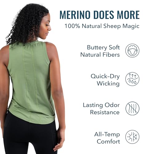 Women's Merino Tank Top by Woolly | RWS Certified | Soft, Stink Free, Seattle Designed