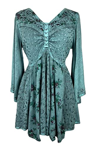 2025 Summer 3/4 Bell Sleeve V Neck Embellishment Bohemian Tops - Sequin Beaded Flared Vintage Women's Blouses