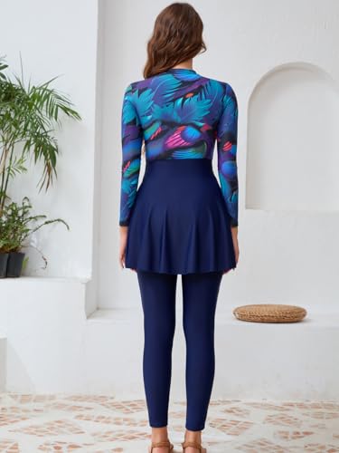 Muslim Swimming Suit for Women Rash Guard Long Sleeve Swimsuit Surfing Bathing Suit Wetsuit