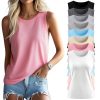 8 Pack Women’s Sleeveless Tops, Crew Neck Loose Fit Tank Tops Basic Summer Cotton Shirts Casual 2025 Fashion T Shirts