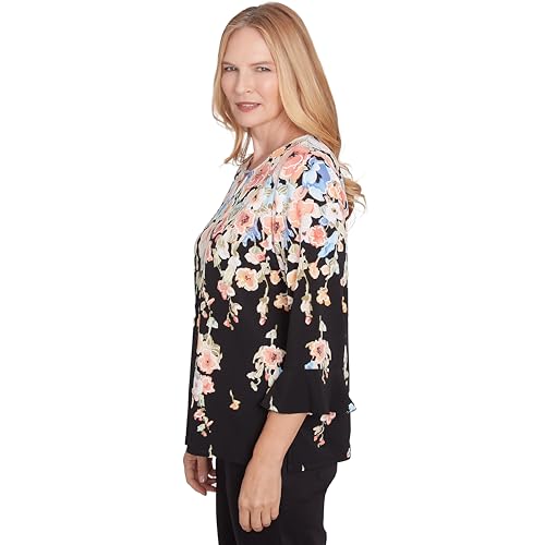 Falling Flower Classic Polyester Top