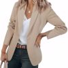 Womens Casual Blazers Open Front Long Sleeve Work Office Suit Jackets Blazer