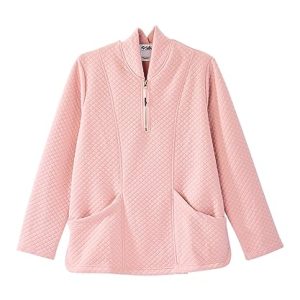 Women’s Easy Dressing Open Back Adaptive Half Zip Tracksuit Top