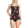 Women's Adjustable Scoop Neck Flutter Tankini Top