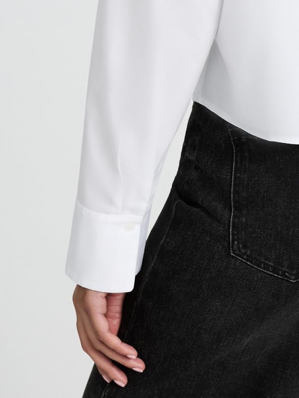 Womens Cropped Boyfriend Portofino Shirt