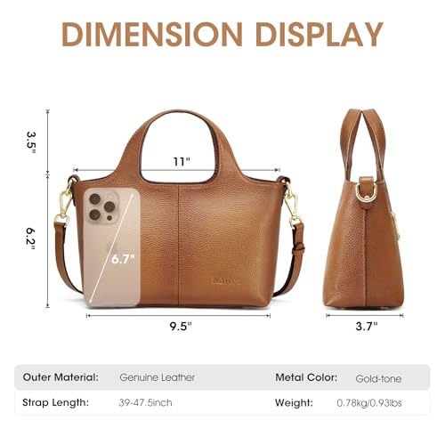 41HcCRYd9WL.jpg Leather Handbags and Purses for Women, Small Crossbody Bags for Women Cross Body Purses with Top Handle