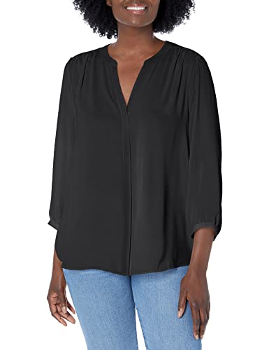 41HgJxhMH9L.jpg Women's 3/4 Sleeve Pintuck Blouse