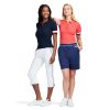 Women's Short Sleeve Sweater Performance Stretch Golf Collared Polo