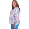 Floral Spray Polyester/Rayon Top