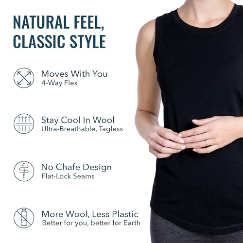 Women's Merino Tank Top by Woolly | RWS Certified | Soft, Stink Free, Seattle Designed