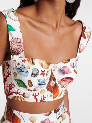 2 Piece Skirt Sets for Women Animal Printed Halter Top High Waist Maxi Skirt Women's Fashion Vacation Outfits