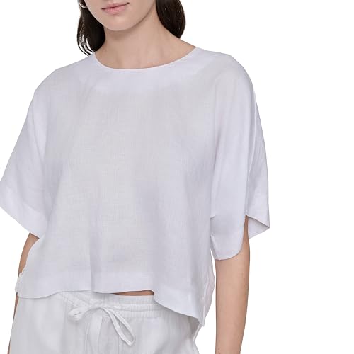 Women's Lightweight Linen Crop Top