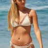 Women's Malaga Crochet Trim Halter Bikini Top, Adjustable, Tie Back, Swimwear Separates