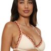 Women's Malaga Crochet Trim Halter Bikini Top, Adjustable, Tie Back, Swimwear Separates